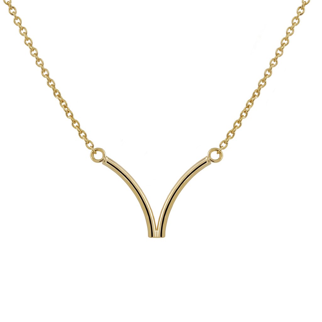 Colgante Oro Aura con formas curvas con armonías diseñado por Vioret Joyas ®