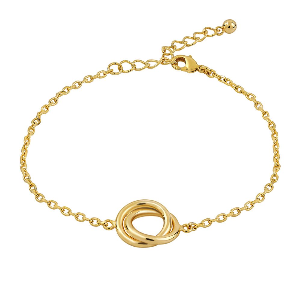 Pulsera Oro Atenea acabada en oro de 18 quilates