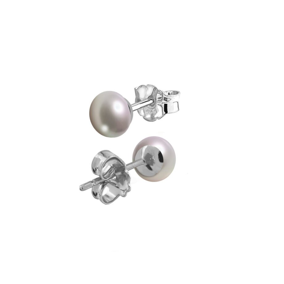 Pendientes Plata Perla formados por perlas cultivadas y acabados en plata de 1ª Ley 925